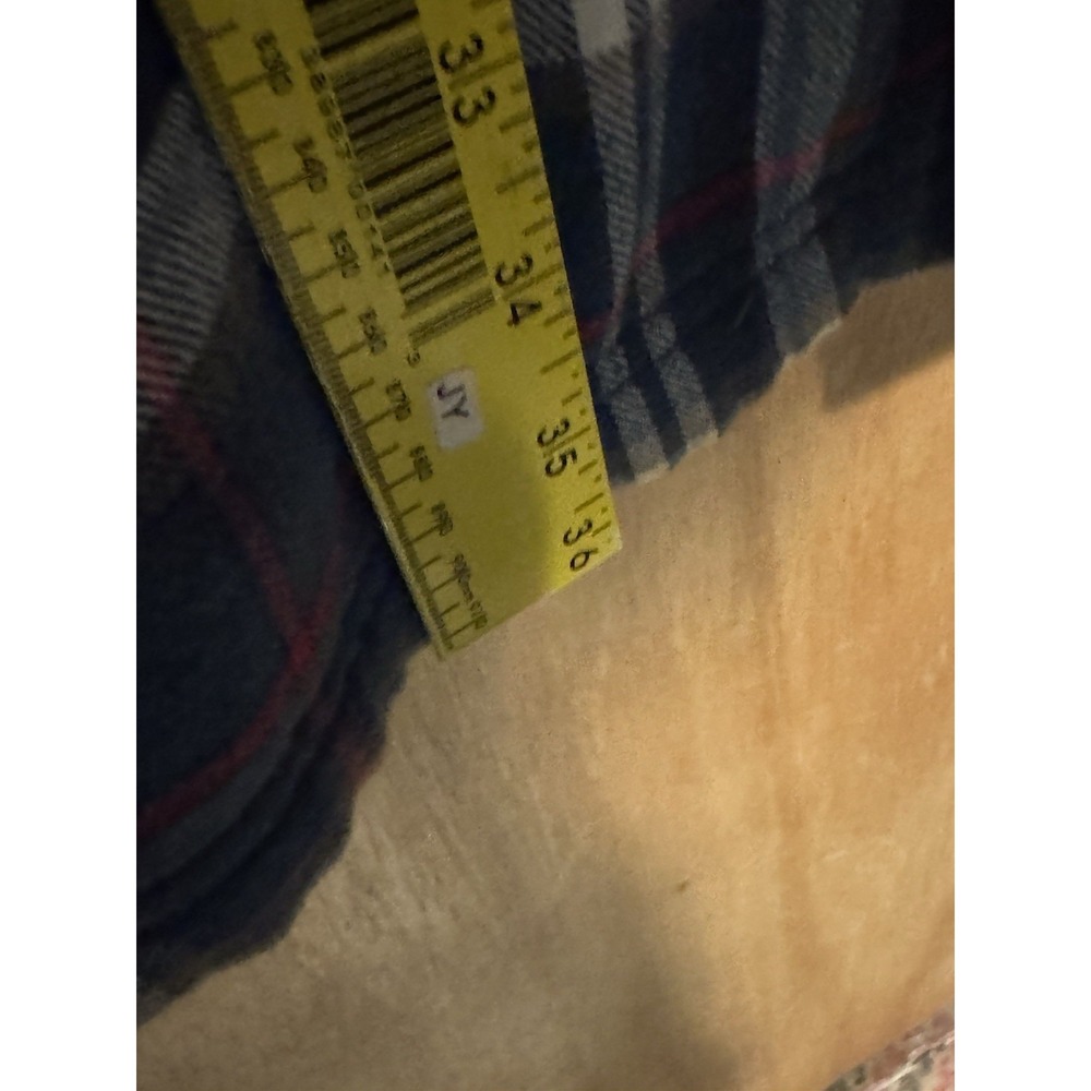 Ll Bean Men's Sherpa Lined Scotch Plaid Shirt XL Tall Shacket - Picture 5 of 5